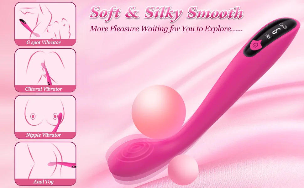 9 vibrierende LCD-Display-Vibratoren für Frauen Vagina G-Punkt Klitoris Titten Anal Stimulator Massagegerät Bullet Erwachsene Sexspielzeug für Paare