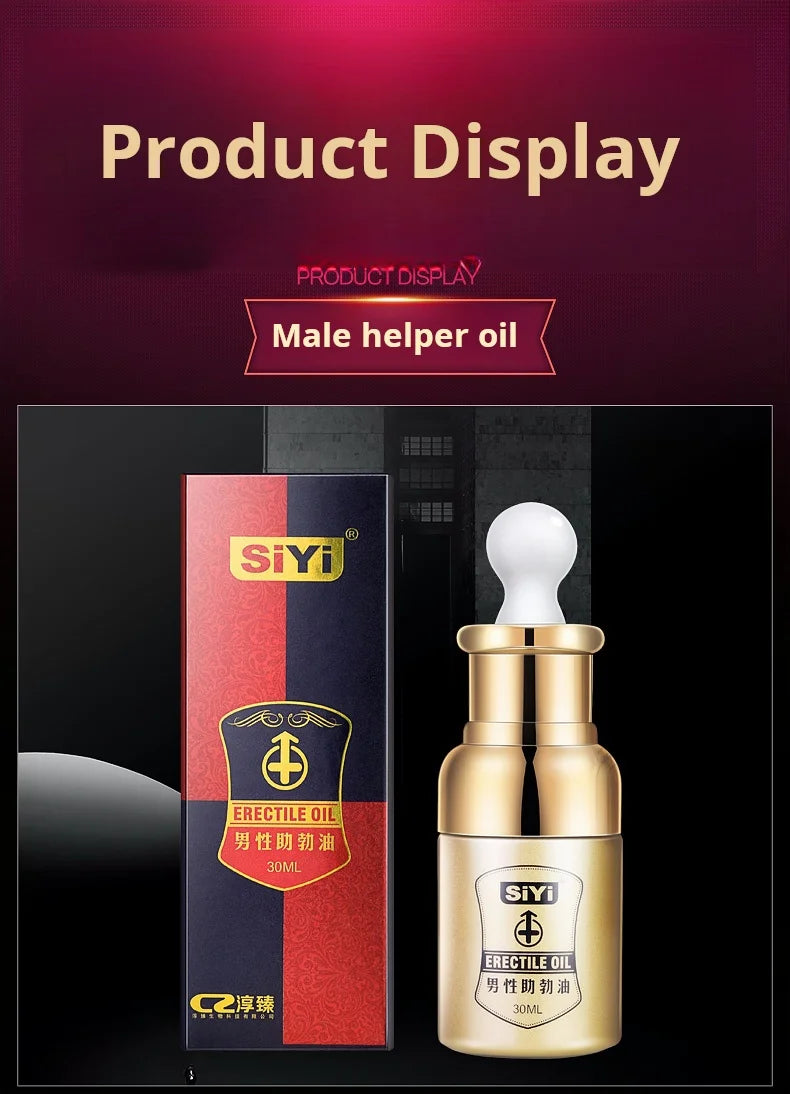 Aceite para agrandar el pene, potenciador del crecimiento y el tamaño, aceite de masaje afrodisíaco para aumentar el rendimiento y el placer sexual.