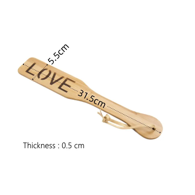 Juguetes de azotes BDSM con superficie lisa, juego ligero, látigo de madera de bambú para fetiche, azotador, esclavo, fantasía, tienda erótica para adultos