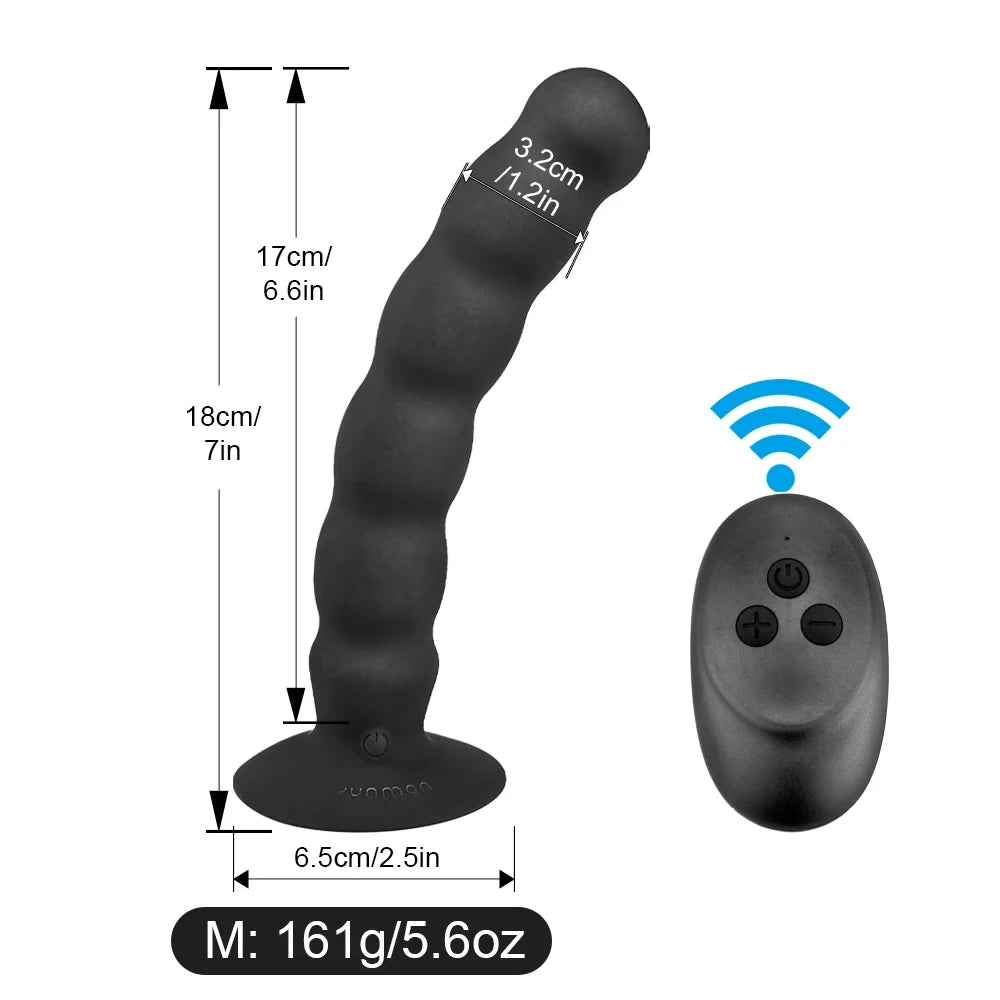 Sexspielzeug für Männer/Frauen Prostatamassagegerät Drahtloser Fernbedienungsvibrator Analkugeln Butt Plug G-Punkt-Stimulator Penis Vibrierender Dildo