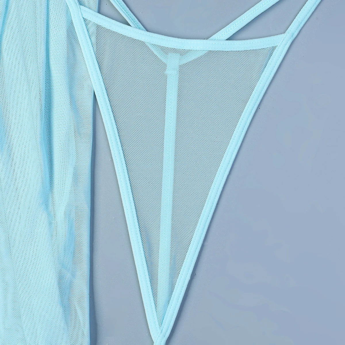 Lencería sexy para mujer, ropa interior erótica transparente, camisón con tanga, ropa de dormir