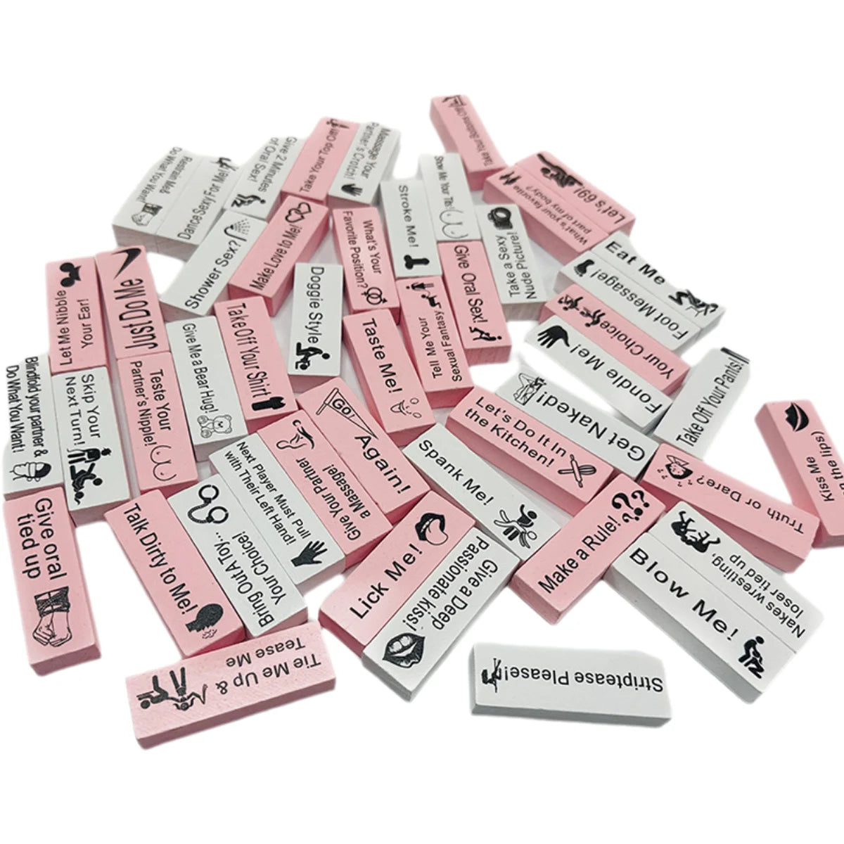 Juego de bloques sexuales de 48 piezas para adultos, juguetes sexuales, torre de bloques de madera, juego de parejas, San Valentín, juegos de apilamiento, producto SM