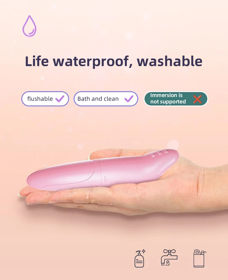 Vibrador, juguete sexual para mujer, masajeador eléctrico tipo delfín, mini bala vibradora, masturbador para adultos, estimulador de clítoris, pezón y punto G.