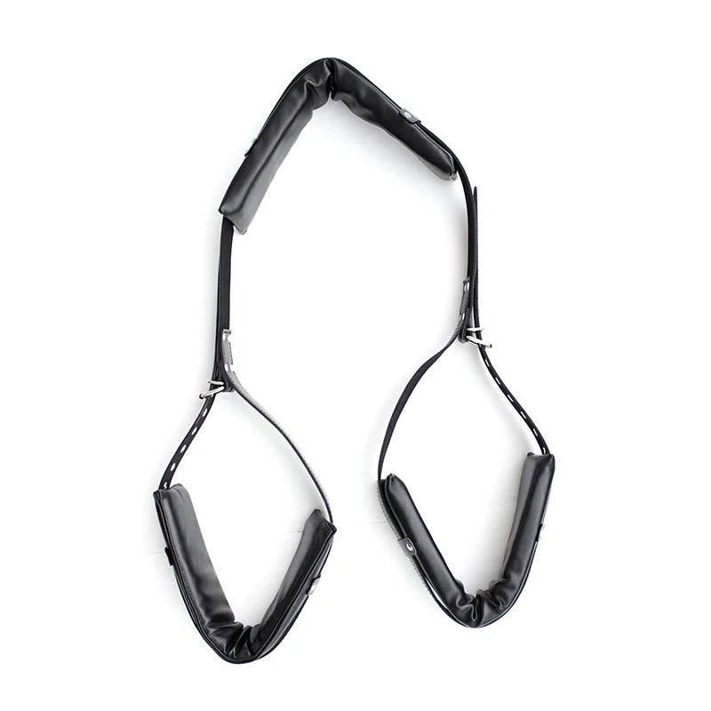 Juego de bondage BDSM para adultos, esposas, collar, muñeca, mordaza, correa, fetiche, SM, juguete sexual para mujeres y parejas, sin vibrador