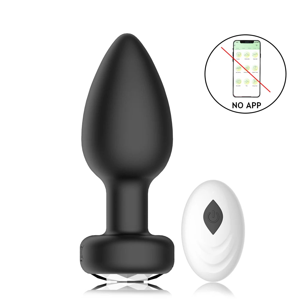 Vibrierender Analvibrator für Männer, 10 Vibrationen, kabellose Steuerung, Butt Plug, Sexspielzeug für Paare, Prostatamassagegerät, Produkte für Erwachsene und Schwule