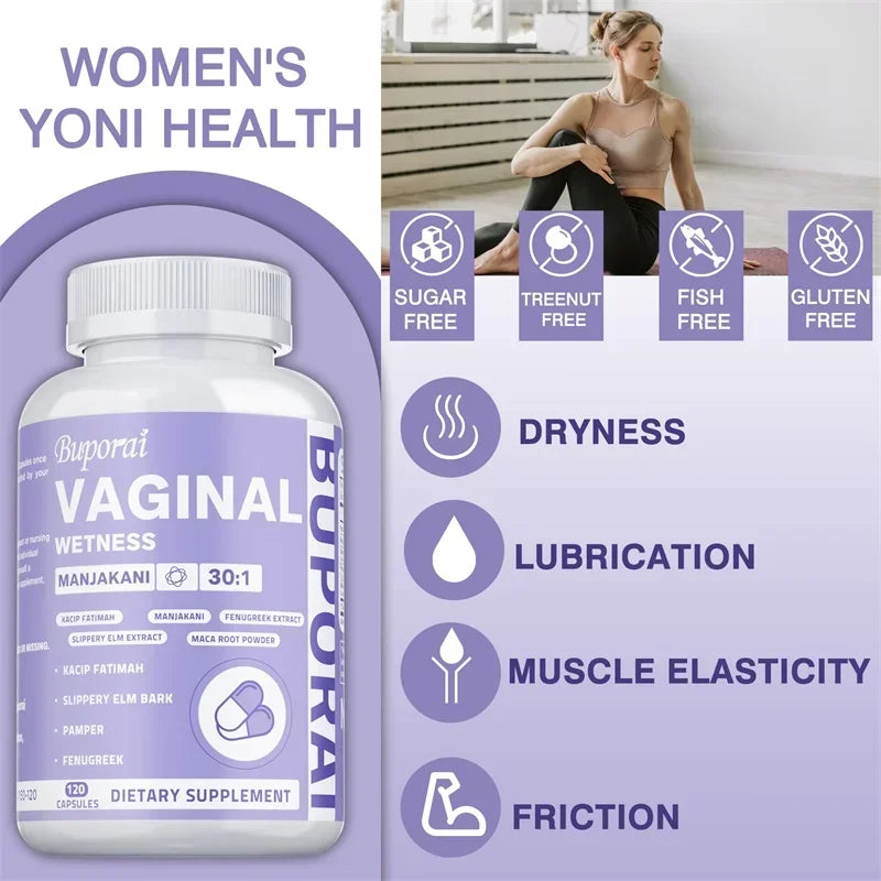 Suplementos para la humedad vaginal: para el equilibrio hormonal femenino, el equilibrio del pH femenino y la salud vaginal.
