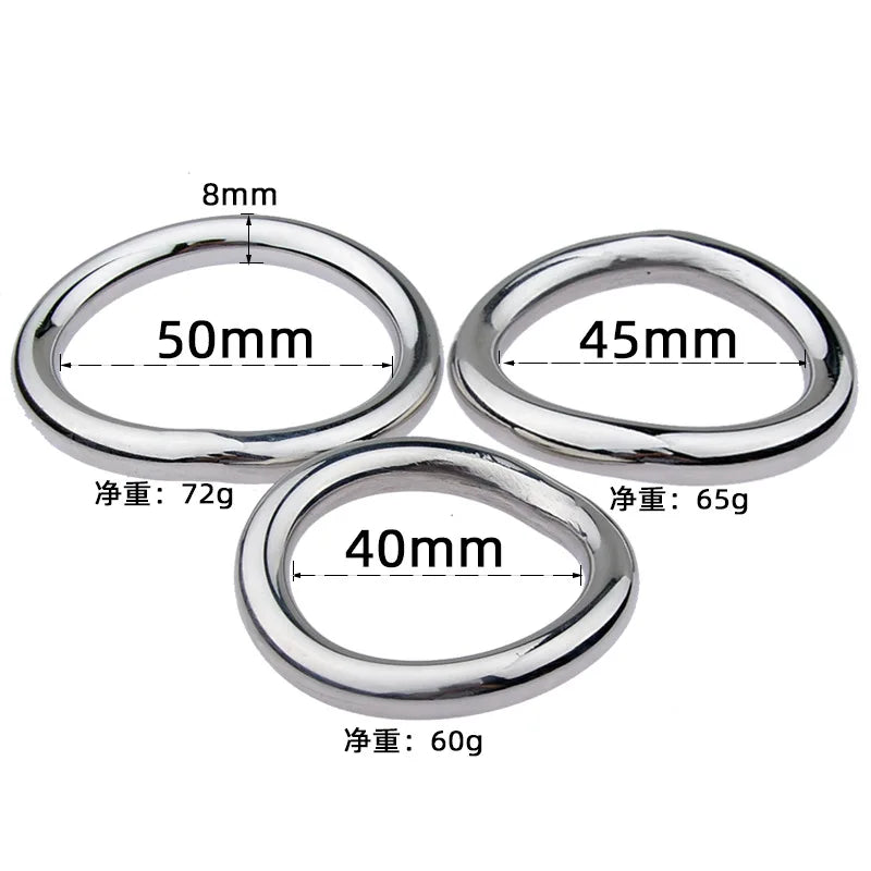 Sexspielzeug für Männer Verzögerung der Ejakulation Metall Hodensack Stretcher Erotik Penis Bondage Lock Cock Ring Edelstahl