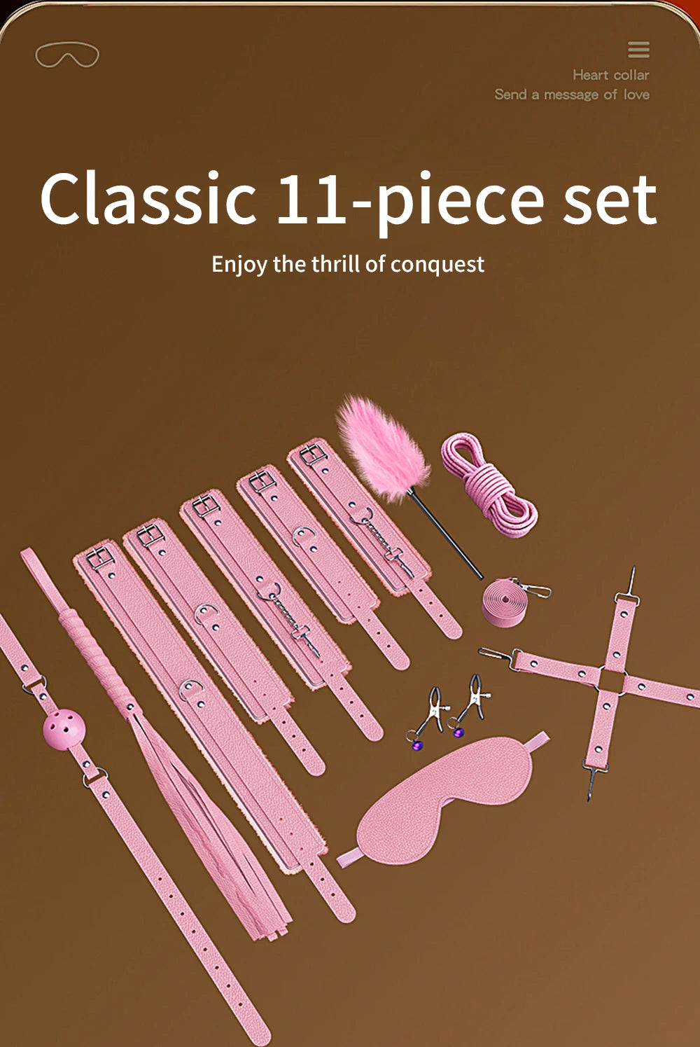 Kit de ataduras para cama con correas ajustables BDSM para parejas, esposas y tobilleras, juego de bondage SM, juguetes sexuales para adultos