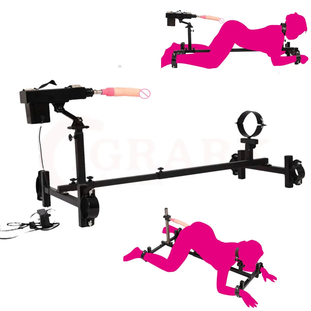 BDSM Bondage Slave Restraint Frame Dog Erotic Tools Handschellen Fußfesseln Gear Sex Machine Spielzeug für Frauen Männer Paare Spiele für Erwachsene