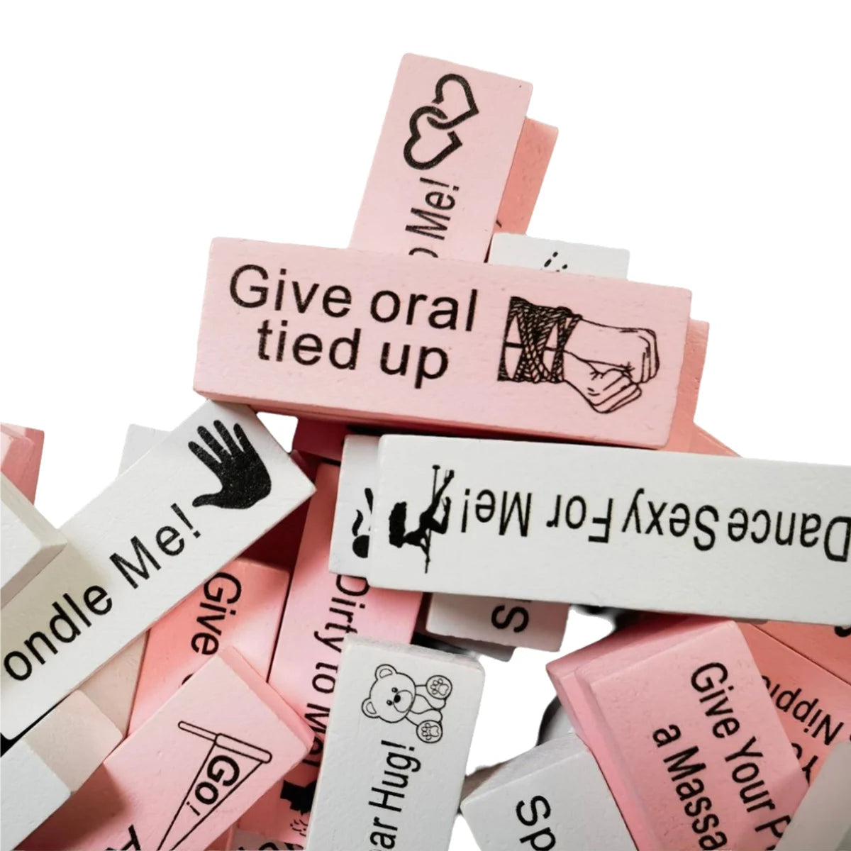 Juego de bloques sexuales de 48 piezas para adultos, juguetes sexuales, torre de bloques de madera, juego de parejas, San Valentín, juegos de apilamiento, producto SM