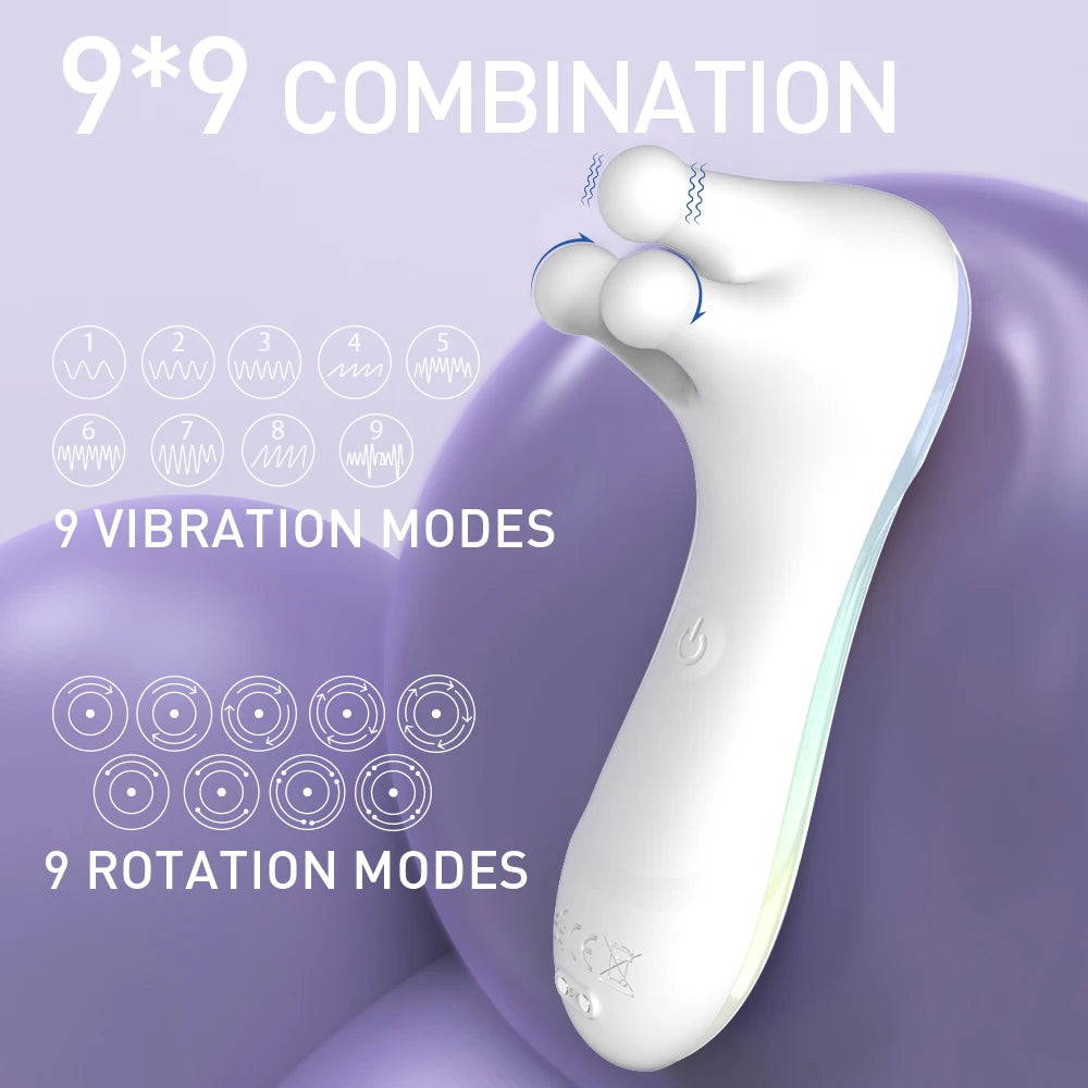 Potente vibrador para pezones con 9 modos de vibración, estimulador de clítoris y pezones, vibrador oral femenino para adultos.