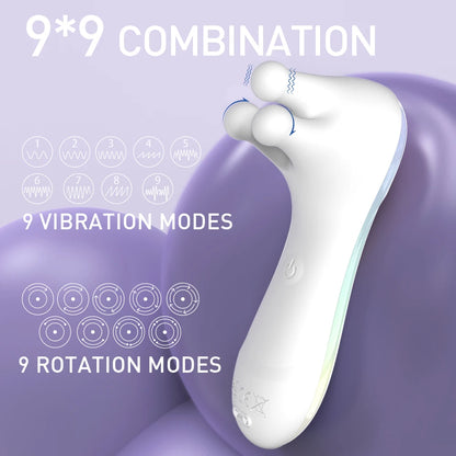 Potente vibrador para pezones con 9 modos de vibración, estimulador de clítoris y pezones, vibrador oral femenino para adultos.
