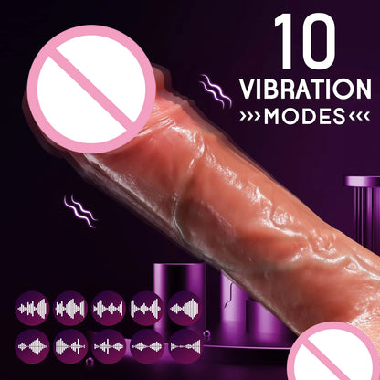 Consoladores realistas con vibración para mujeres, masturbación, juguetes sexuales para adultos, juguetes anales, penetración, penetración anal, consolador vibrador de pene.