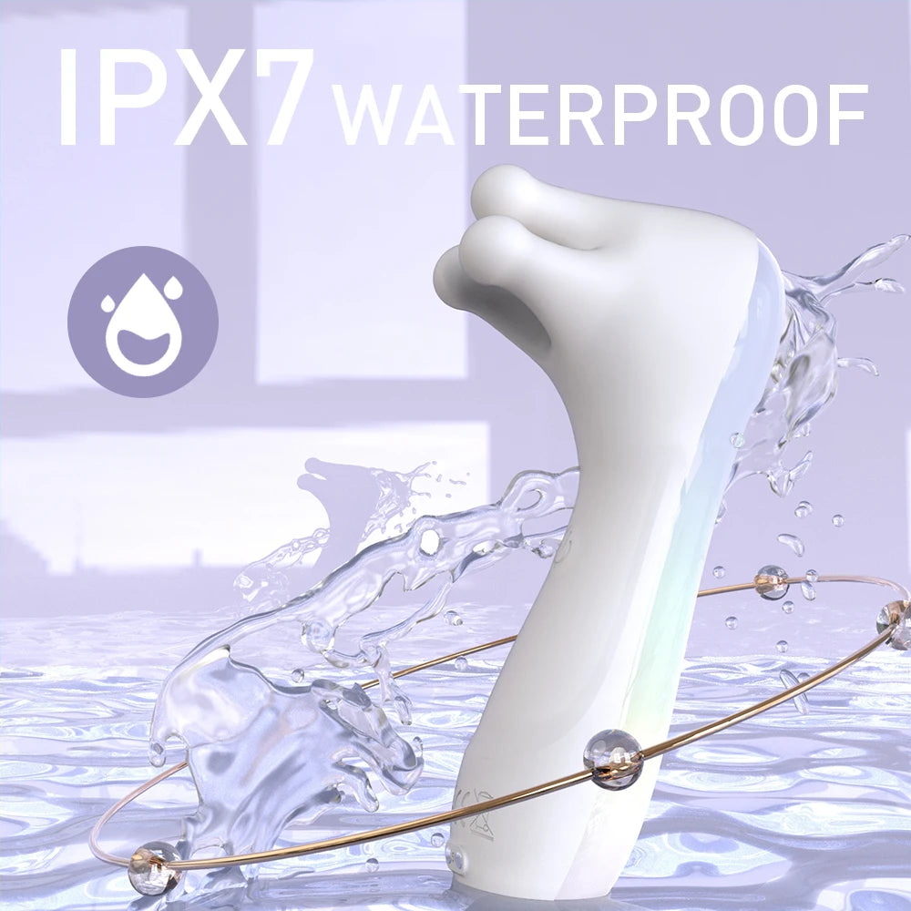 Potente vibrador para pezones con 9 modos de vibración, estimulador de clítoris y pezones, vibrador oral femenino para adultos.