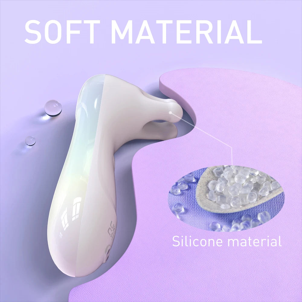 Potente vibrador para pezones con 9 modos de vibración, estimulador de clítoris y pezones, vibrador oral femenino para adultos.