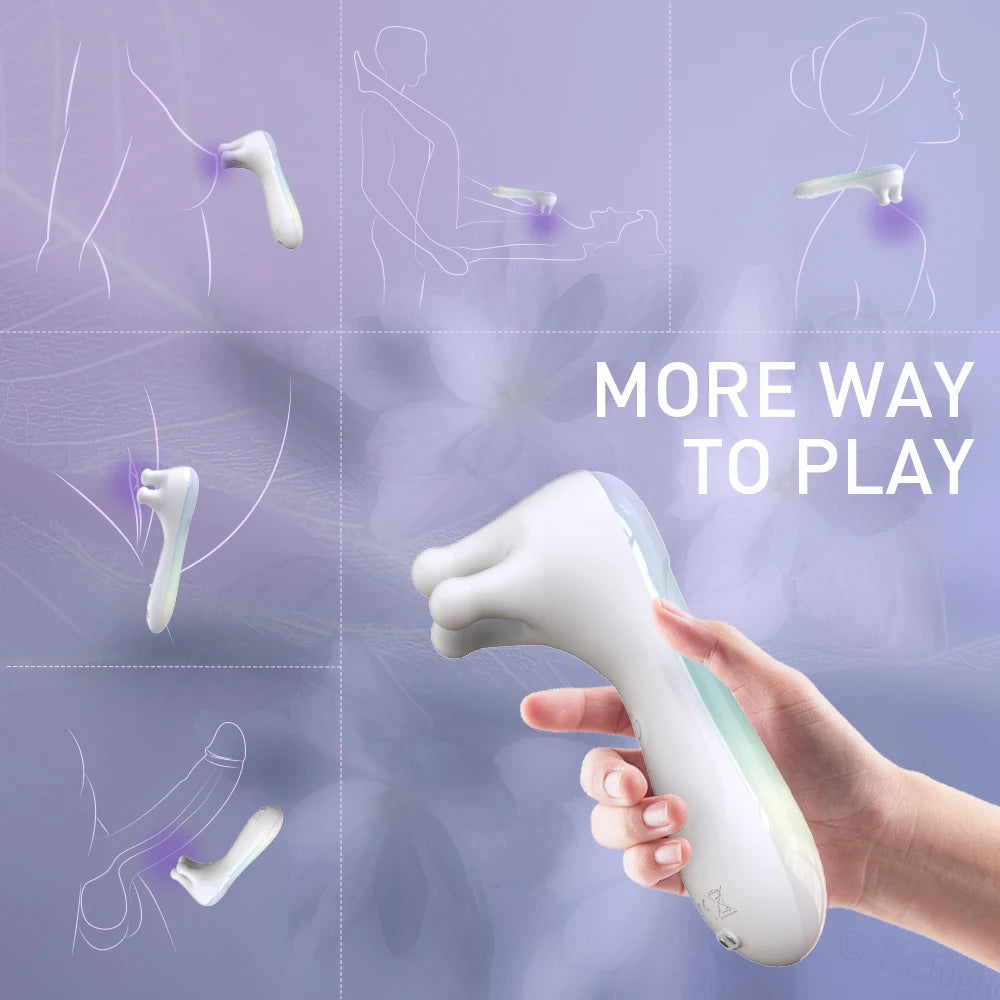 Potente vibrador para pezones con 9 modos de vibración, estimulador de clítoris y pezones, vibrador oral femenino para adultos.