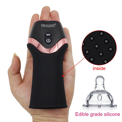 Glans Vibrator 12 Modes Penis Massager Exerciser Male Masturbator Ejaculation Delay Last Trainer Erotic Adult Sex Toys for Men