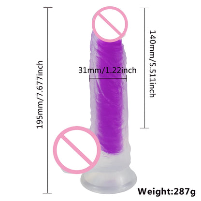Regenbogen Dildo Penis Sexshop Erwachsene Sex Spielzeug Für Paare Consolador Anal Saugnapf Lesben Dick Strapon Gode Sodomie Jouet Sexuel