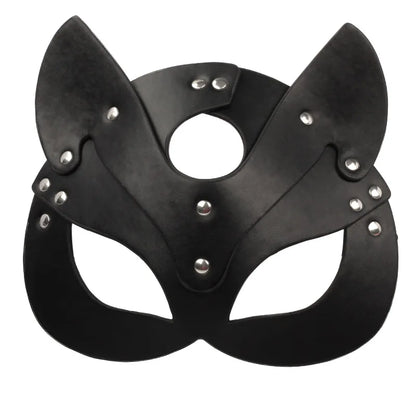 BDSM Maske Sexspielzeug für Frauen Bondage Fesseln Leder Sexy Cosplay Kaninchen Katzenohr Hasenmaske Maskerade Party Gesicht Cosplay