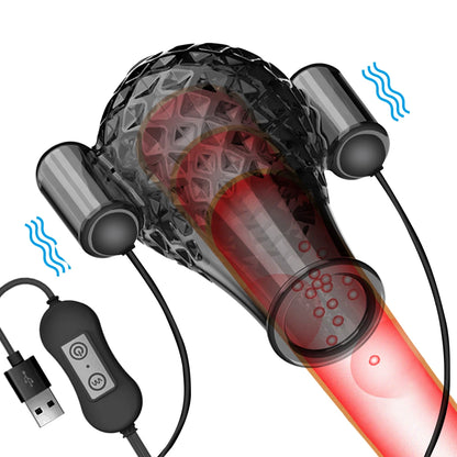 Penisvibrator, Sexspielzeug für Männer, 20 Geschwindigkeiten, Penistrainer, Ring, Eichelvibrator, Spielzeug für Erwachsene, verzögerte Ejakulation, männlicher Penis, Masturbation