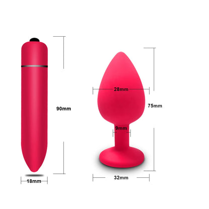 10 Geschwindigkeiten Mini Bullet Vibrator Massagegerät Vagina Vibrator Erotischer Masturbator Weiblicher Klitoris Stimulator Sexspielzeug für Frauen Analspielzeug