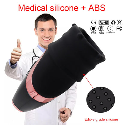 Glans Vibrator 12 Modes Penis Massager Exerciser Male Masturbator Ejaculation Delay Last Trainer Erotic Adult Sex Toys for Men