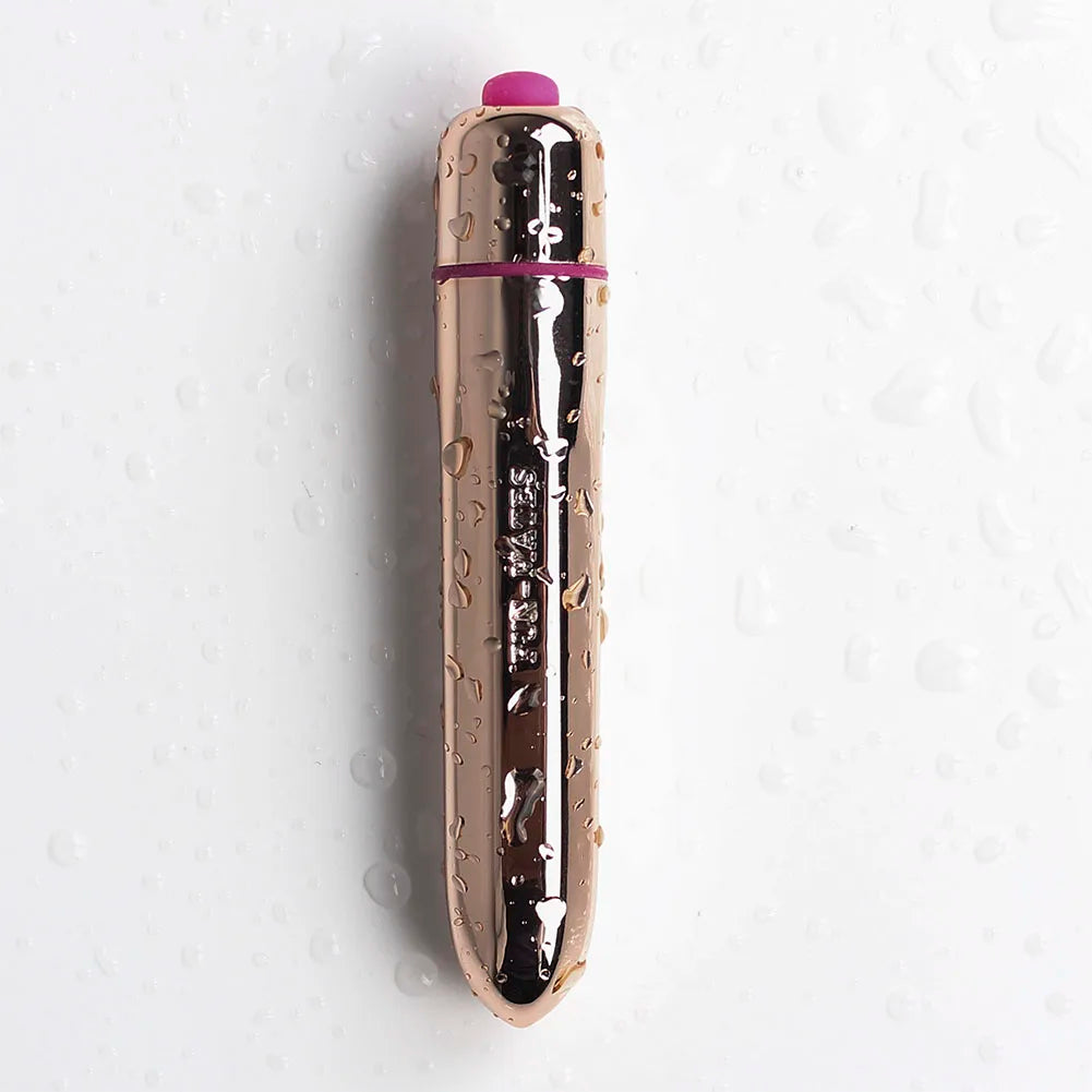 Vibradores de bala de 16 velocidades para mujeres, estimulador de clítoris, punto G, juguetes sexuales eróticos, masturbador femenino con lápiz labial.