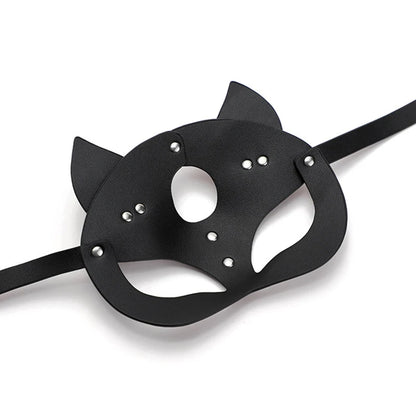 BDSM Maske Sexspielzeug für Frauen Bondage Fesseln Leder Sexy Cosplay Kaninchen Katzenohr Hasenmaske Maskerade Party Gesicht Cosplay