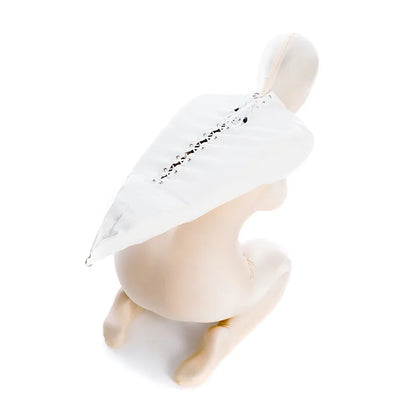 BDSM-Armbinder aus Leder, Zwangsjacke hinter dem Rücken, SM-Bondage-Handschuh, Sklavenhaubenmaske mit offenem Mund, Cosplay-Sexspielzeug für Erwachsene