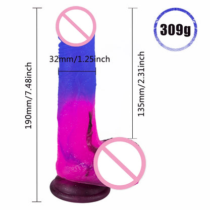 Regenbogen Dildo Penis Sexshop Erwachsene Sex Spielzeug Für Paare Consolador Anal Saugnapf Lesben Dick Strapon Gode Sodomie Jouet Sexuel