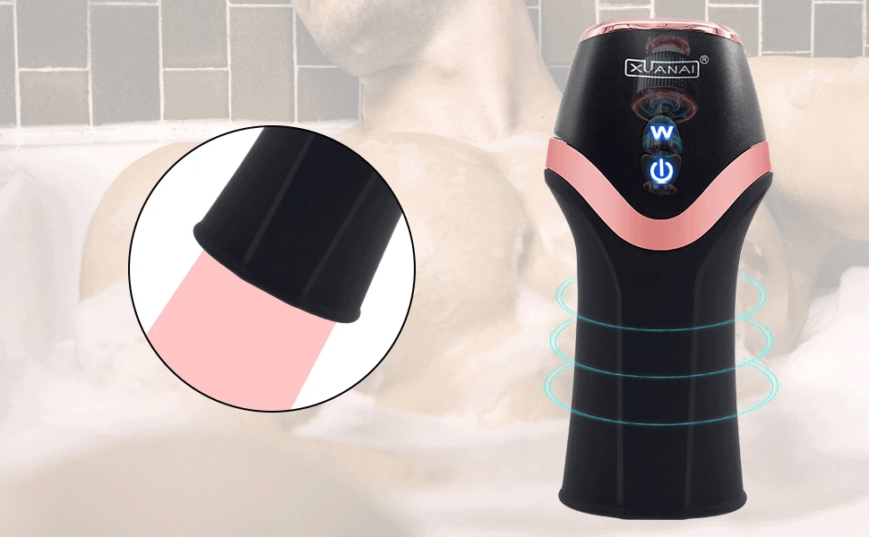 Glans Vibrator 12 Modes Penis Massager Exerciser Male Masturbator Ejaculation Delay Last Trainer Erotic Adult Sex Toys for Men