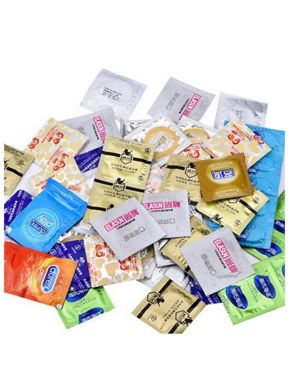 Condones aleatorios para adultos, grandes, con aceite, ultrafinos, suaves y lubricados, para hombres, anticonceptivos, íntimos y eróticos.