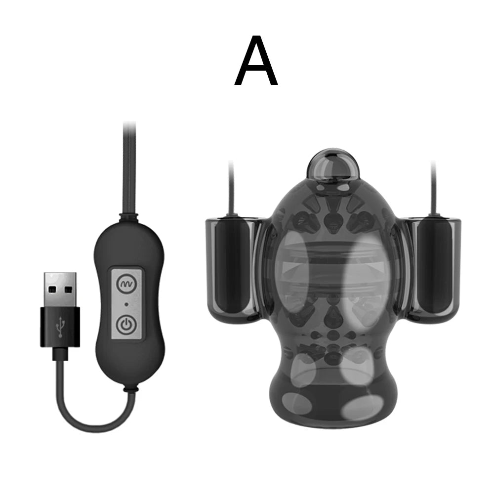 Penisvibrator, Sexspielzeug für Männer, 20 Geschwindigkeiten, Penistrainer, Ring, Eichelvibrator, Spielzeug für Erwachsene, verzögerte Ejakulation, männlicher Penis, Masturbation