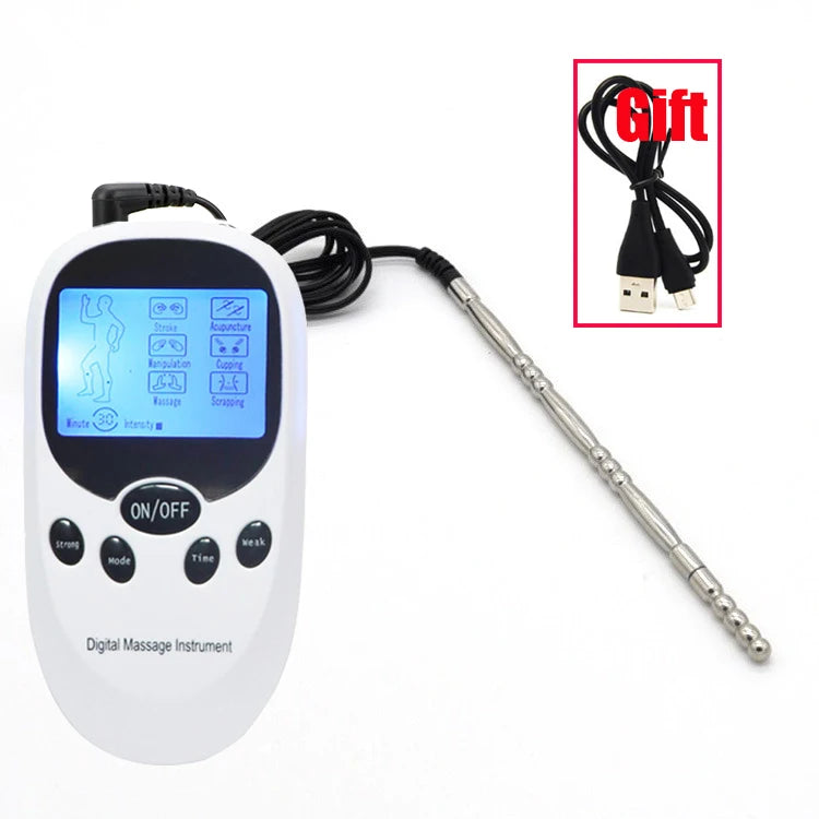 Medical Electro Shock Penis Plug Male Electric Stimulator Metal Urethral Catheter Sounds Dilator SM Sex Toys For Men Masturbator