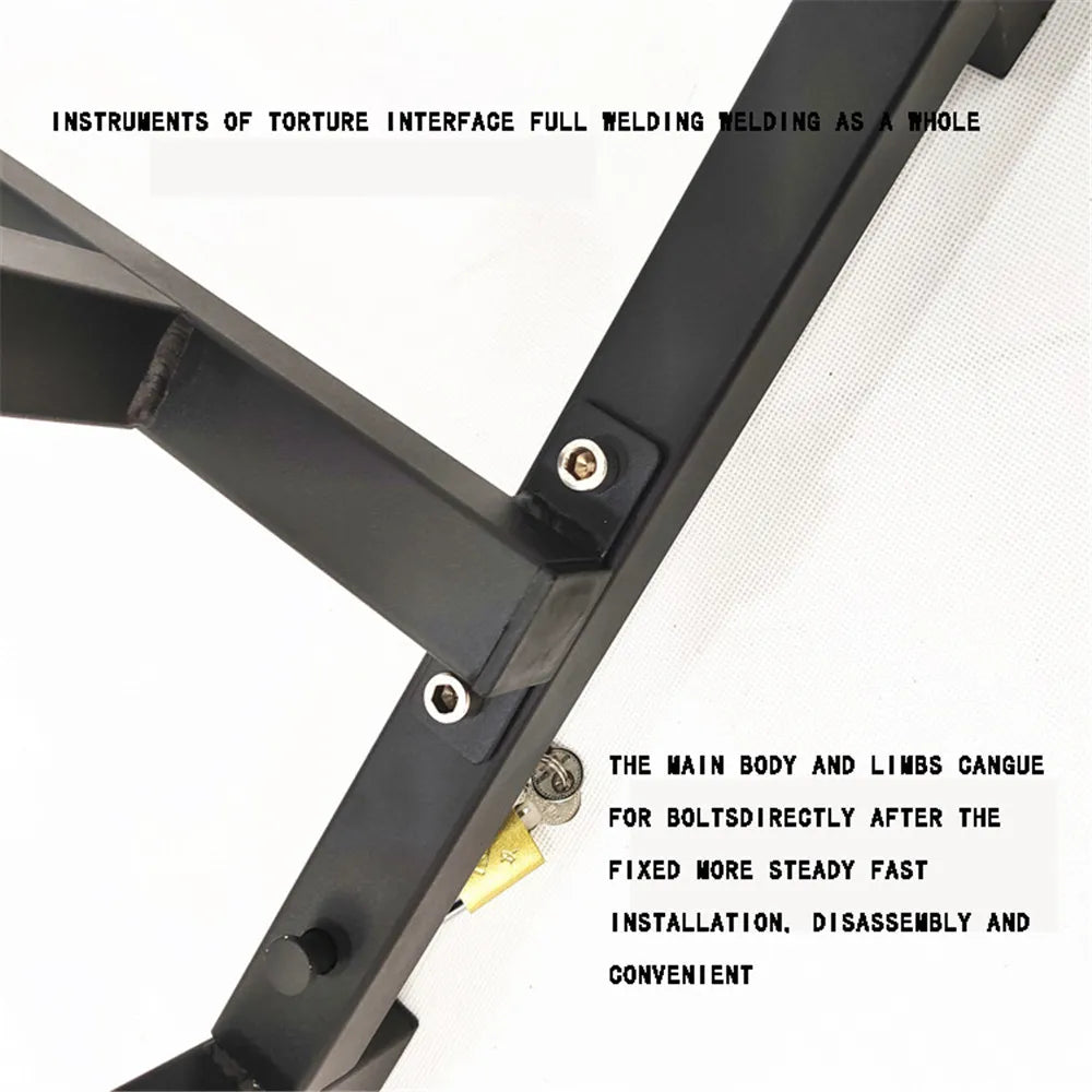 BDSM Bondage Slave Restraint Frame Dog Erotic Tools Handschellen Fußfesseln Gear Sex Machine Spielzeug für Frauen Männer Paare Spiele für Erwachsene