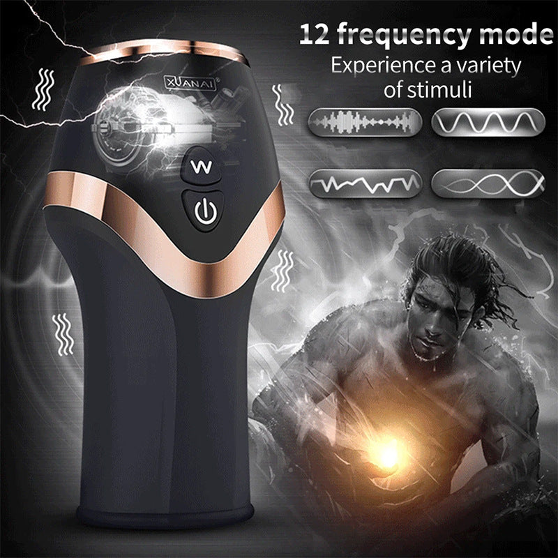 Ghost Exerciser Sex Toys For Men Electro Shocker Toy Reduce Glans Sensitivity Penis Enlargement Male Masturbation Toys Vibration