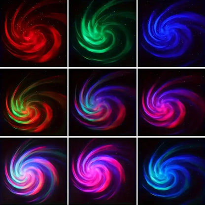 Romantic galaxy star xuan swirl star cloud lamp flame water pattern starry sky projection lamp bedroom decoration atmosphere nig