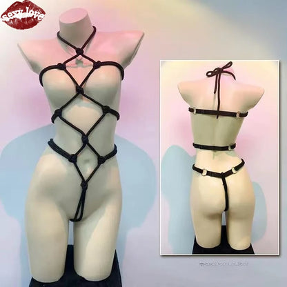 Conjunto de ataduras BDSM sexys para hombres y mujeres, productos eróticos para adultos, tentadores y eróticos.