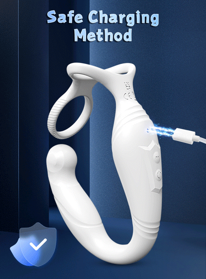 Männliches Sexspielzeug, rotierender Vibrator für Männer, Prostata-Massagegerät, Doppel-Penisring, Penisringe, Anal-Vibrator, Anal-Plug, Anal-Spielzeug für Männer