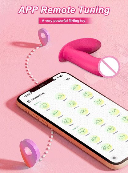 Vibrador vaginal con control por Bluetooth para masturbación femenina, estimulador de clítoris, vibrador portátil, productos eróticos para adultos.