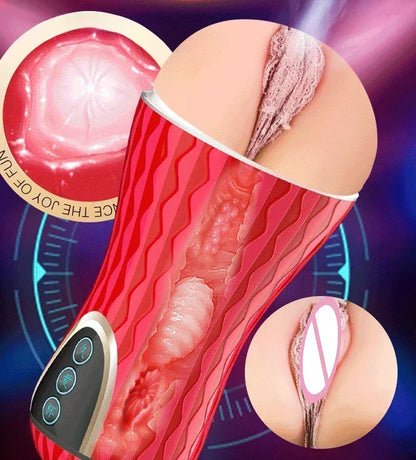 Juguete sexual de masaje de próstata para hombres, masturbador vaginal real simulado de silicona suave 5D, juguetes sexuales sexys para adultos.