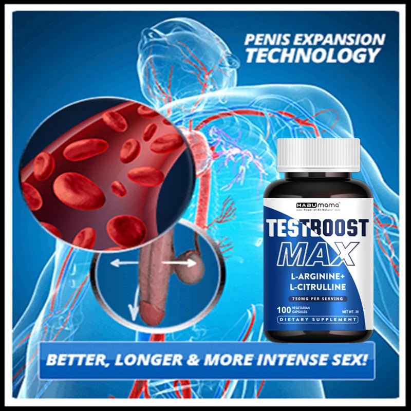 Ultimatives Potenzmittel für Männer | Klinisch bestätigt | 100 Tabletten für Energie, Ausdauer und Vergrößerung | Vegan | Diskreter Versand