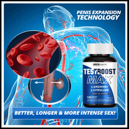 Ultimatives Potenzmittel für Männer | Klinisch bestätigt | 100 Tabletten für Energie, Ausdauer und Vergrößerung | Vegan | Diskreter Versand