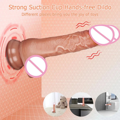 Realistic Dildos Vibration For Women Masturbation Sexy Adult Sex Toys Big Dick Penetration Anal Thrusting Penis Dildo Vibrator