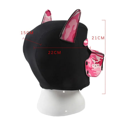Kits de juguetes sexuales de aventura BDSM con capucha de máscara de cachorro juguetón, arnés de pecho de bondage para mujeres y hombres, juegos de rol, intimidad, tienda para adultos