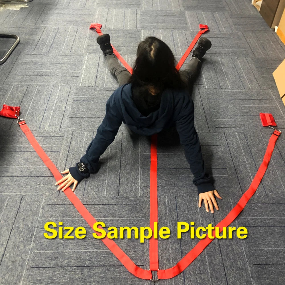 BDSM Bettgurt Bondage Bindung am Bett Bindung Sexspielzeug für Erwachsene Sex Bondage Gürtel Bett Flirten Handschellen Fußschellen Selbstbondage