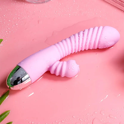 Vibrador 2 en 1 para mujer, estimulador de clítoris, punto G, potente vibrador, succionador de clítoris femenino, juguetes sexuales para adultos.