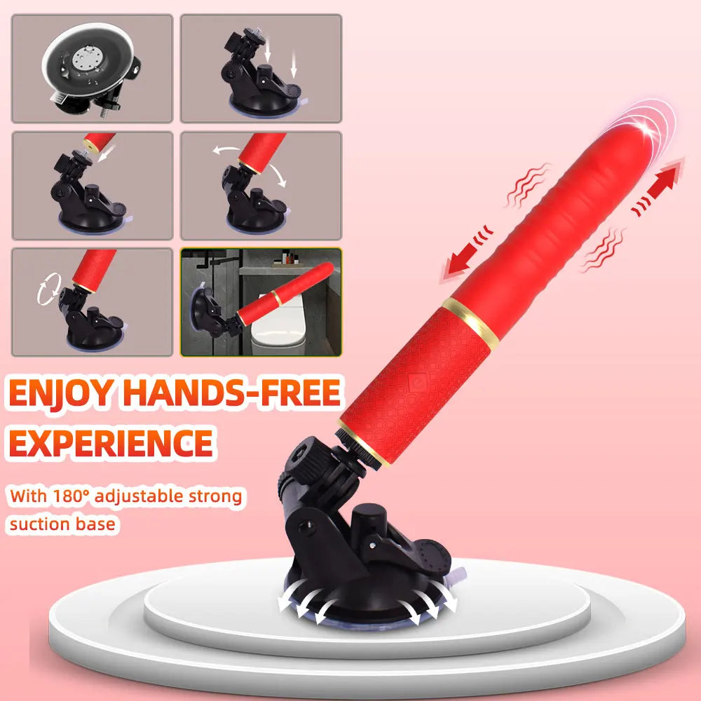 Sex Machine Stoßender Dildo Vibrator Sexspielzeug für Erwachsene für Frauen Männer G-Punkt Klitoris Analspiel Großer Saugnapf Analspielzeug für Paare