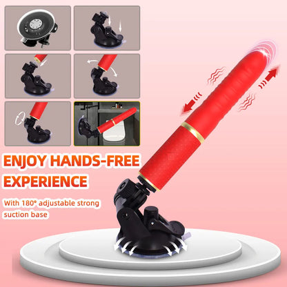 Sex Machine Stoßender Dildo Vibrator Sexspielzeug für Erwachsene für Frauen Männer G-Punkt Klitoris Analspiel Großer Saugnapf Analspielzeug für Paare