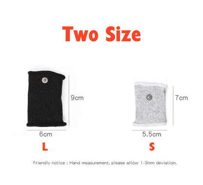 BDSM Elektroschock Leitfähige Faser Penishülle E-Stim Hodensackringe Elektrisches Spiel Penistherapie Vergrößerung Männliche Sexprodukte